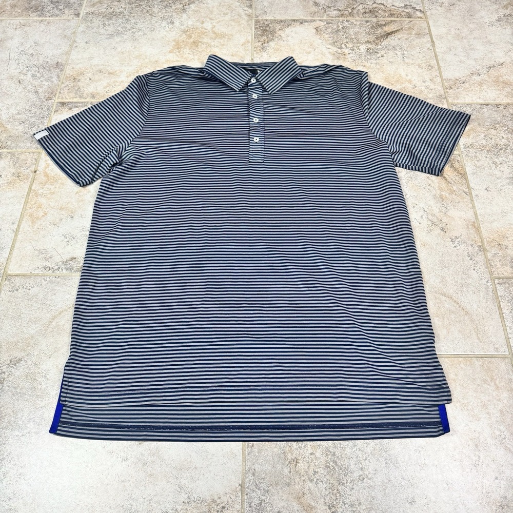 RLX Ralph Lauren Golf Polo Mens XL Striped Shirt Sweat Wicking Performance